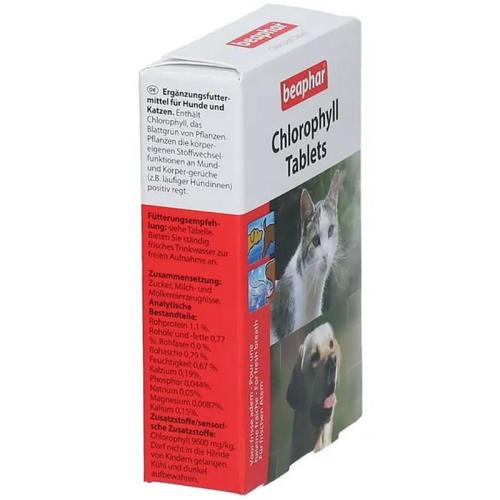 Beaphar Chlorophyll-Tabletten Dog/Cat-Stop, 30 Stück
