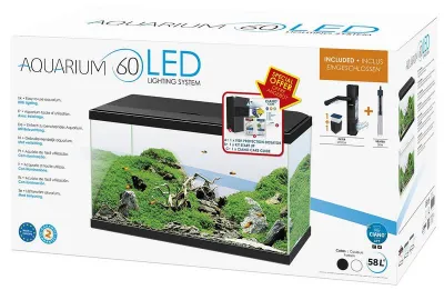 Aquarium 60 Light, Filter CF80, 60 x 30x H 35 cm, schwarz