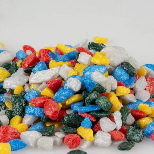 Aquariengrund Kies, Ø 6-9 mm, mehrfarbig retro, 2kg