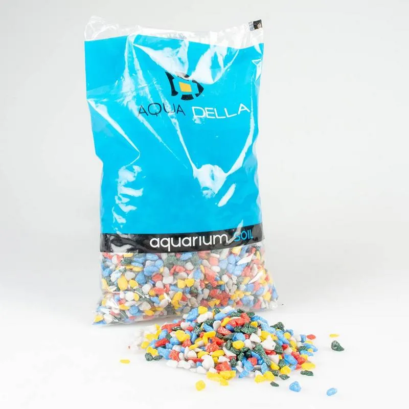 Aquariengrund Kies, Ø 6-9 mm, mehrfarbig retro, 2kg