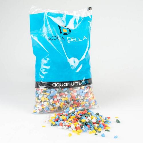 Aquariengrund Kies, Ø 6-9 mm, mehrfarbig retro, 2kg