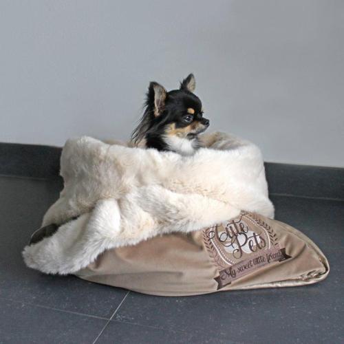 Kuscheldecke Cute Pets, 65 x 55 cm taupe