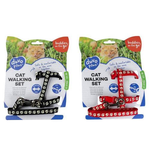 Katzengeschirr Pfoten, 20-35 cm, assortiert