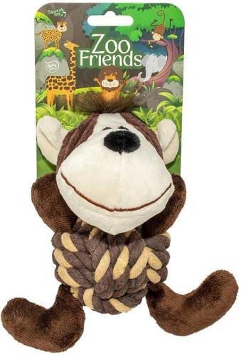 Affe MORRIS Ball, 17x16x10cm, braun