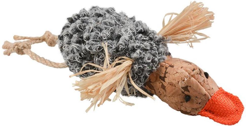 cork-ente-katzenspielzeug-13x8x3cm-86019