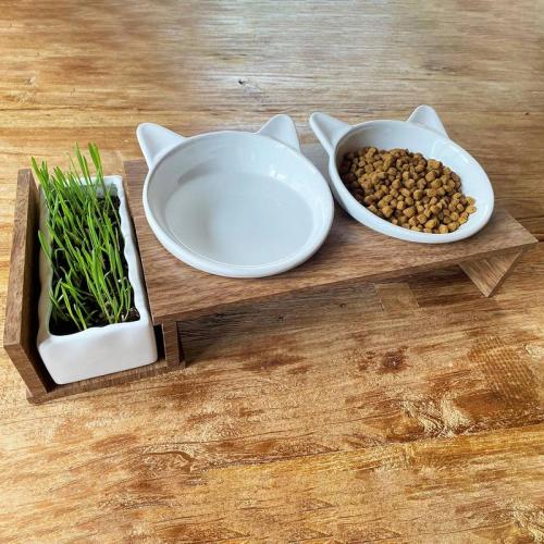 Dinner Set Kitty Face, 41.5x18.5x11cm