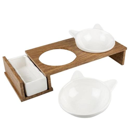 Dinner Set Kitty Face, 41.5x18.5x11cm