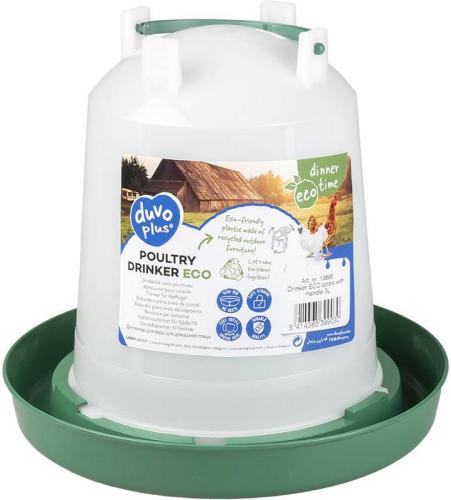 Trinker ECO mit Griff, 1l, Ø 17.3 cm, H17 cm, grün