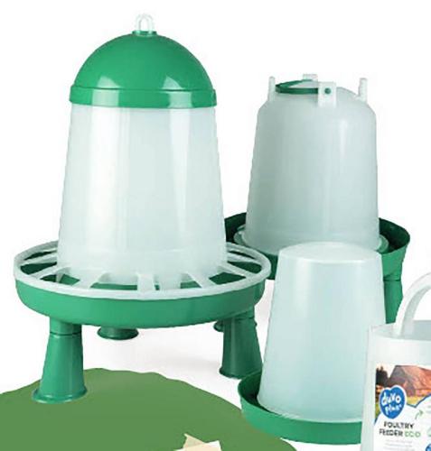 Futterspender ECO mit Füssen, 3kg, Ø 25.7 cm, H 35.5 cm, grün