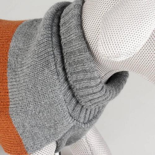 Cozy Pullover XS, 30 cm, grau/orange