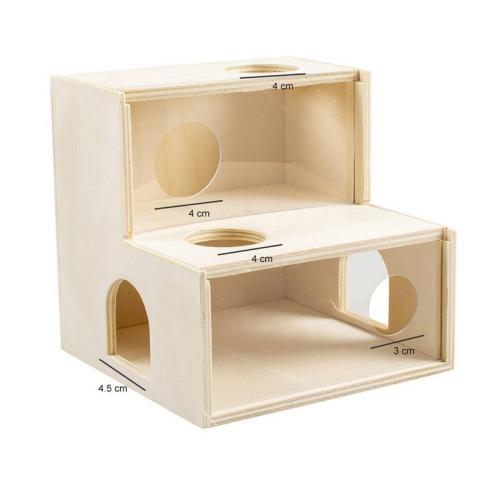 Kletterhaus aus holz, 15x15x15cm