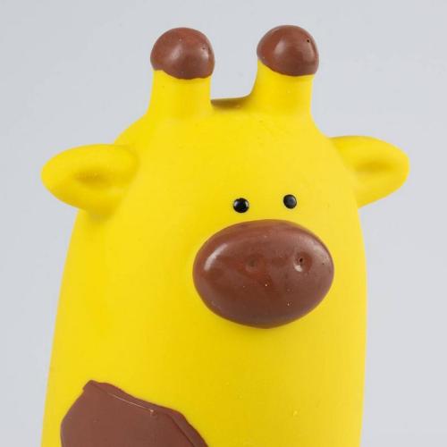 Latexspielzeug Giraffe, 7x6x16cm, gelb