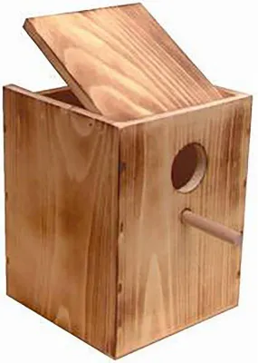 Agaporniden Nistkasten Holz 17 × 17 × 22 cm Brutkasten