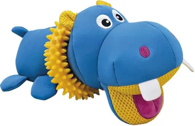 Nobby Floating Nilpferd mit TPR-Ring Hundespielzeug 27 cm