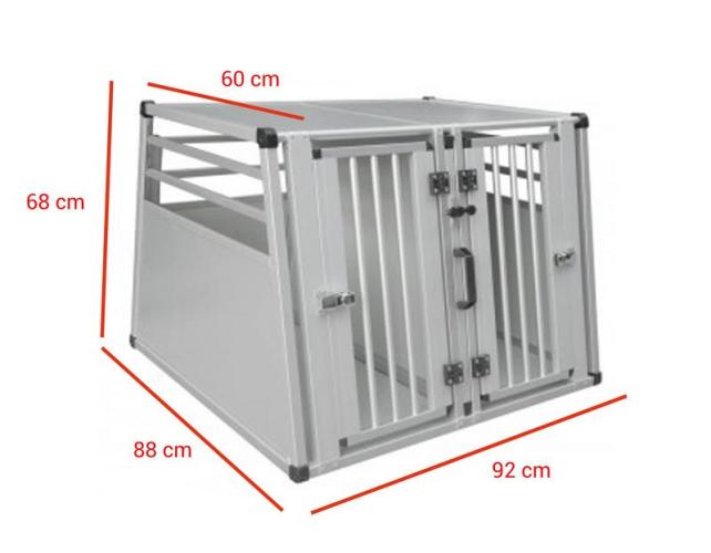 Aluminium Carbox doppelt, 92x88x68 cm