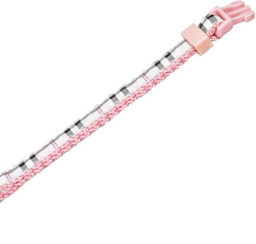 Halsband Tartan, 13-20 cm 10 mm, rosa