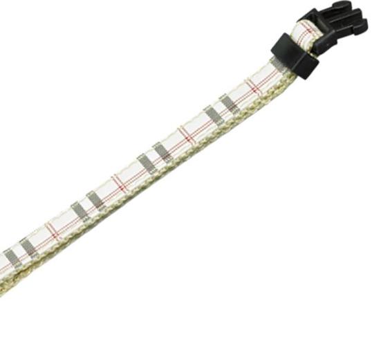 Halsband Tartan, 20-35 cm 10 mm, beige