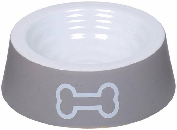 keramik-napf-big-bone-o16x5cm-grau-84745
