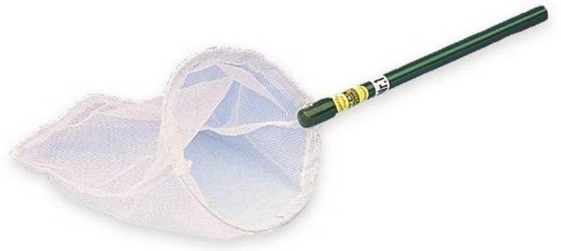 Vogelfangkescher in Tüll, 22 cm, Stiel 60 cm