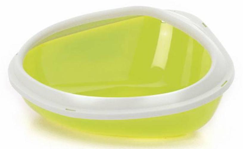 Nager-Ecktoilette mit Rand Concha, 36 x26,5 x 15,5 cm