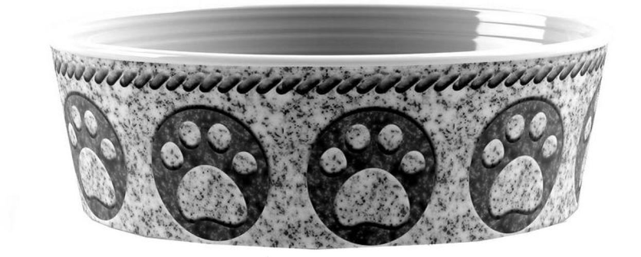 melaminnapf-granite-paw-o-135-cm-h-5-cm-grau-84772