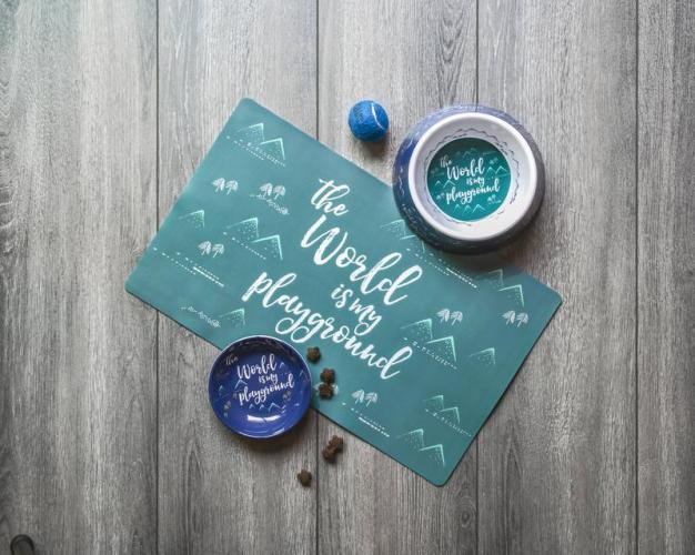 Melamin-Schale Playground, Ø 13 cm, H 3cm, indigo