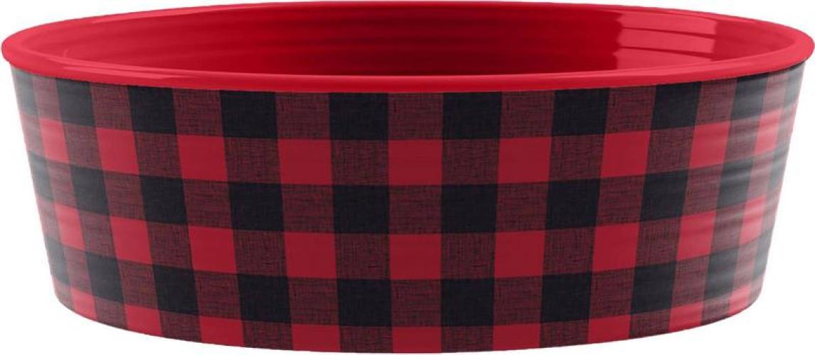 melaminnapf-check-o-17-cm-h-6-cm-rot-84779