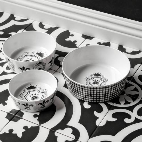 Melaminnapf Couture M, Ø 15 cm, H 5.5 cm, weiss