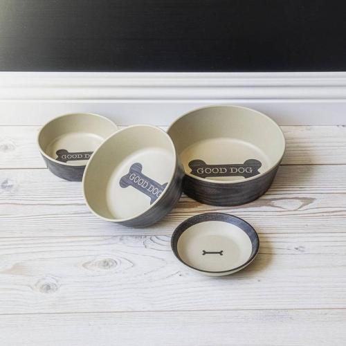 Bambusnapf WOOD BONE, Ø 19 x H 6.5 cm