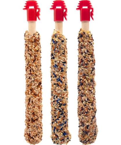 Prestige Sticks Budgies Triple Variety – 3 Stück, 90 g – Versele-Laga - Knabberstangen für Wellensittiche
