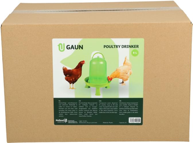 Gaun Geflügel Tränke mit Ständer Limonengrün 8 l
