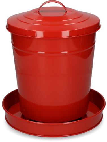 Gaun Geflügel Futterautomat Metall Rot 6 kg