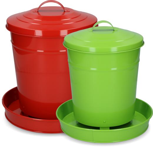 Gaun Geflügel Futterautomat Metall Rot 6 kg