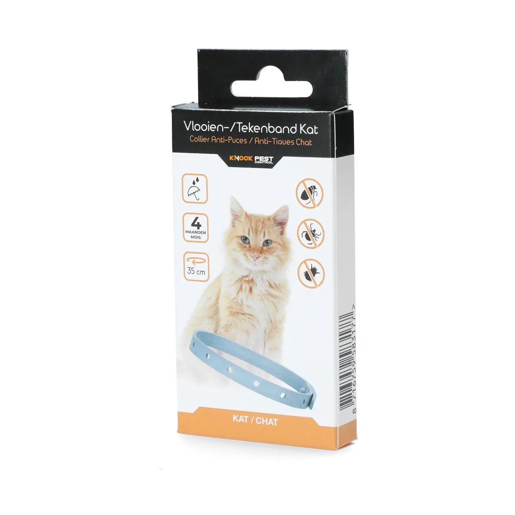 Knock Pest Floh/Zeckenhalsband Katze 35 cm NL/FR
