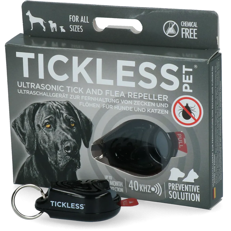 Tickless Pet Mindestschutz von 6 Monaten Schwarz