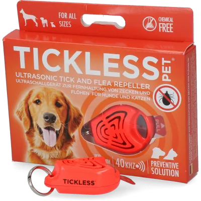Tickless Pet Mindestschutz von 6 Monaten Orange