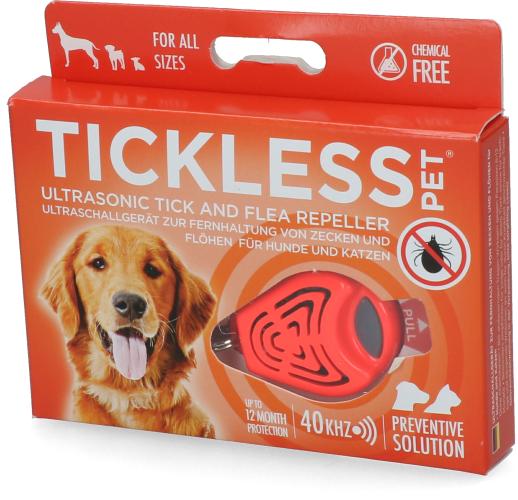 Tickless Pet Mindestschutz von 6 Monaten Orange