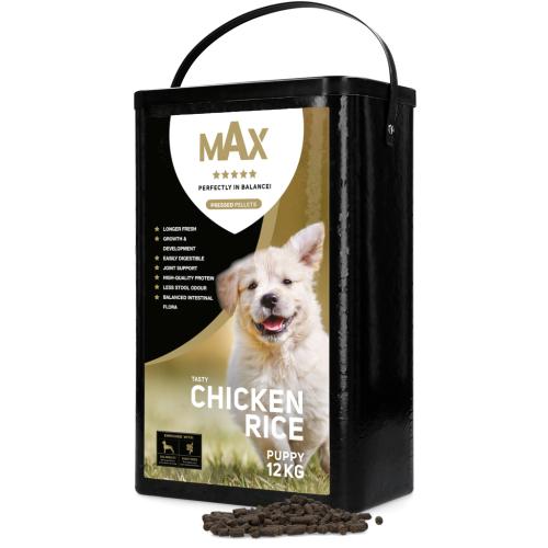 max-puppy-gepresste-pellets-huhn-reis-12-kg-145542