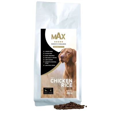 Max Adult Gepresste Pellets Huhn & Reis 3 kg