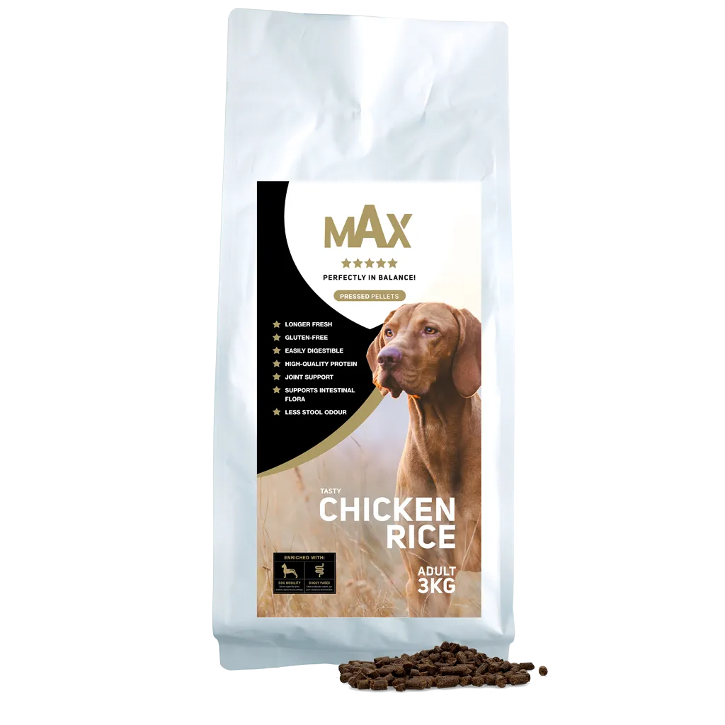 Max Adult Gepresste Pellets Huhn & Reis 3 kg