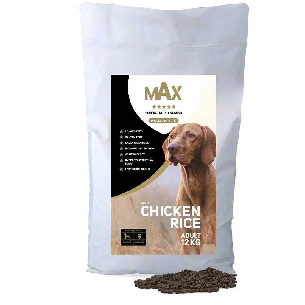 Max Adult Gepresste Pellets Huhn & Reis 12 kg