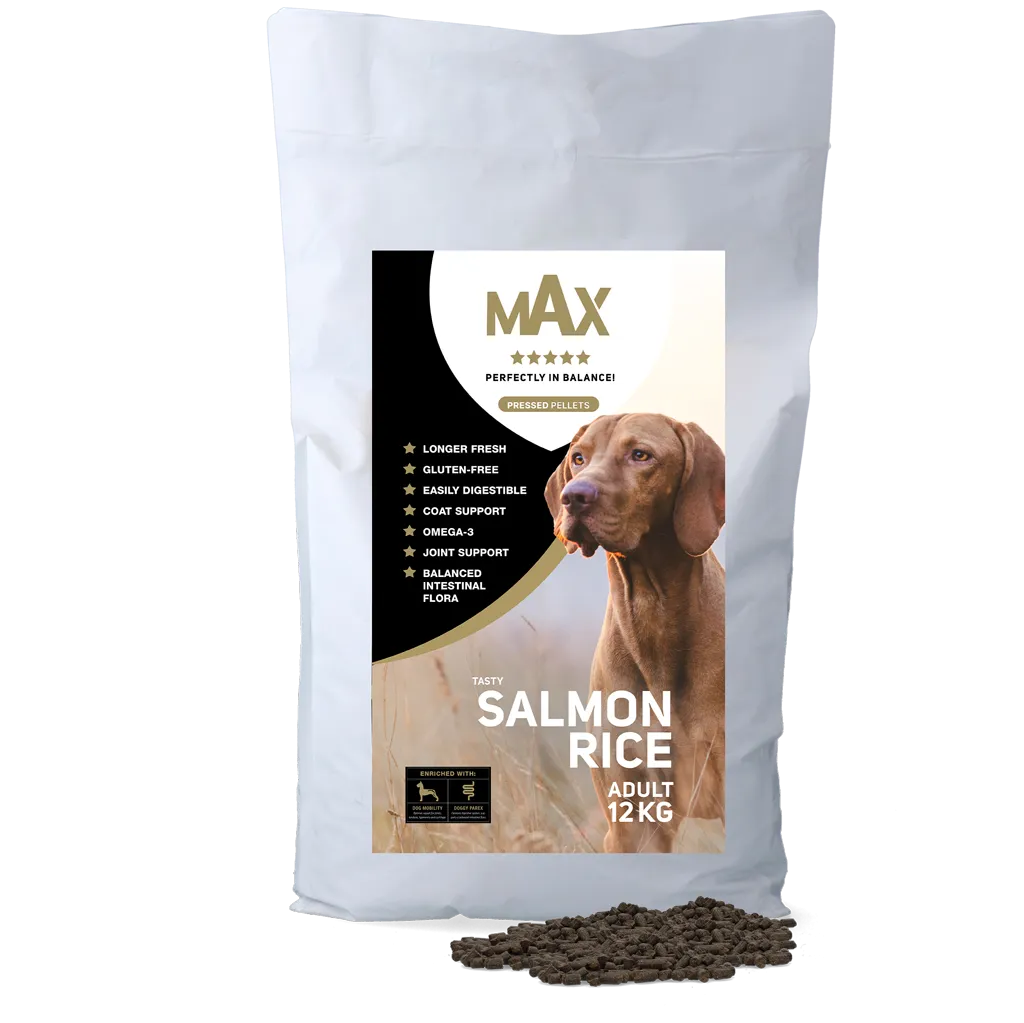 Max Adult Gepresste Pellets Lachs & Reis 12 kg