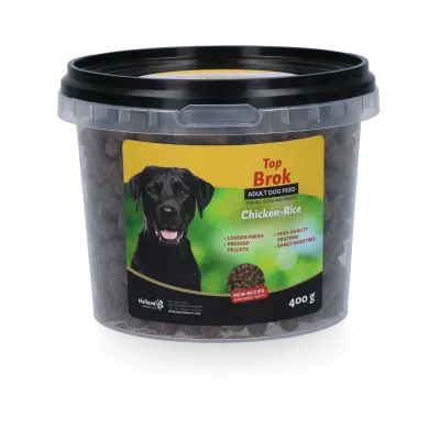 Topbrok Hund Gepresste Pellets Huhn & Reis 400 g
