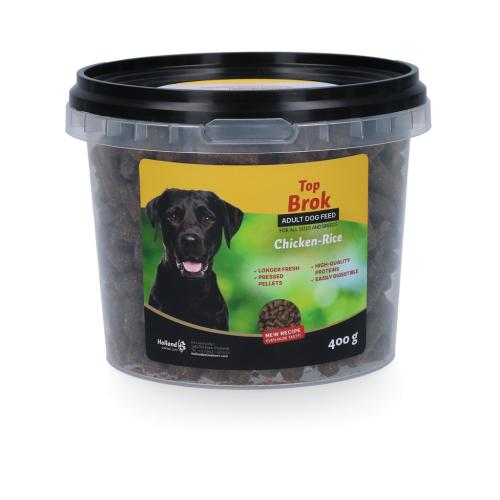 topbrok-hund-gepresste-pellets-huhn-reis-400-g-145586