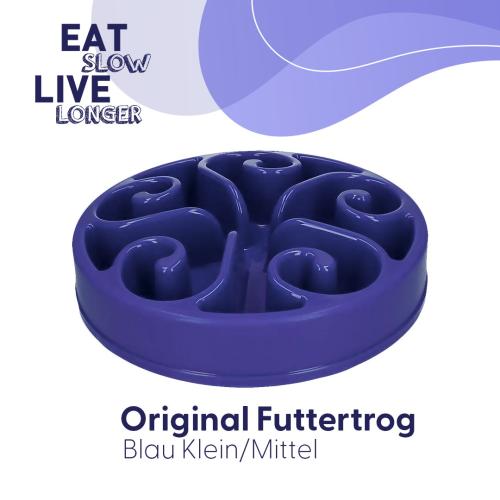 Eat Slow Live Longer Original Blau S
