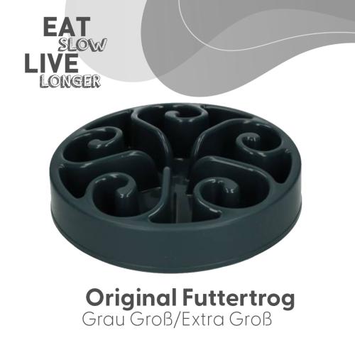 Eat Slow Live Longer Original Grau L