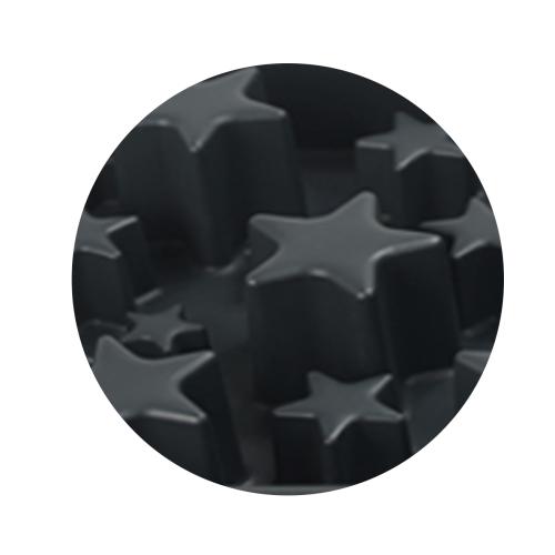 Eat Slow Live Longer Star Grau L