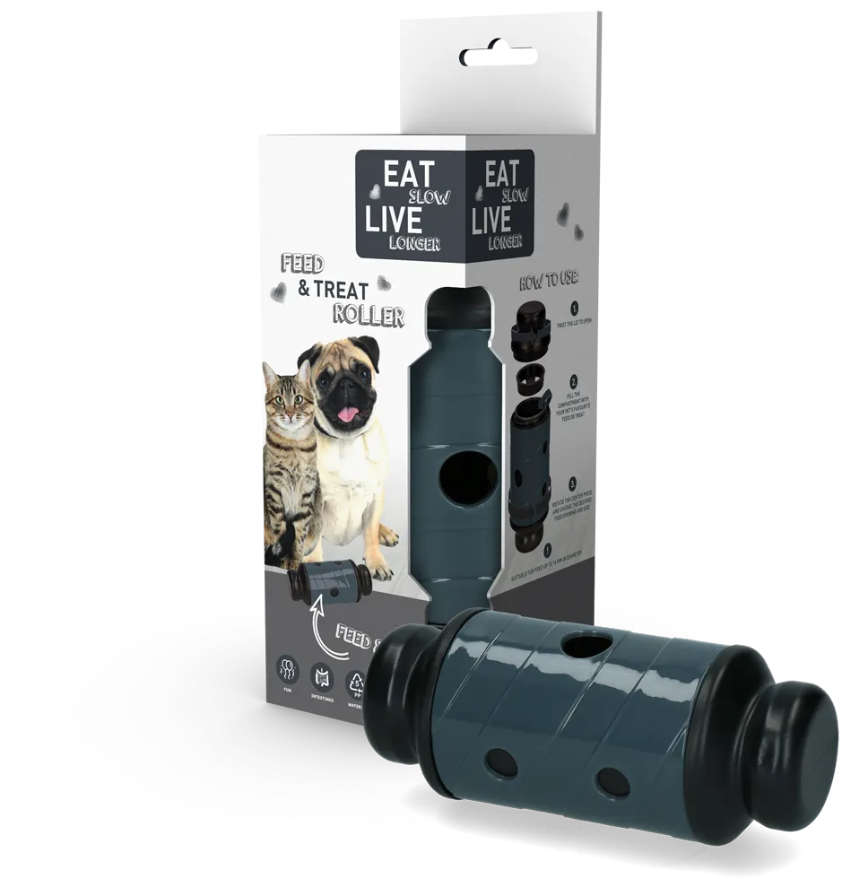 Eat Slow Live Longer Feed & Treat Roller Grau S