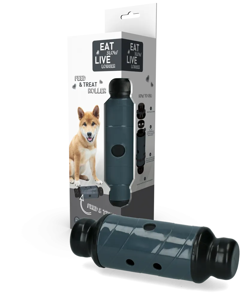 Eat Slow Live Longer Feed & Treat Roller Grau L