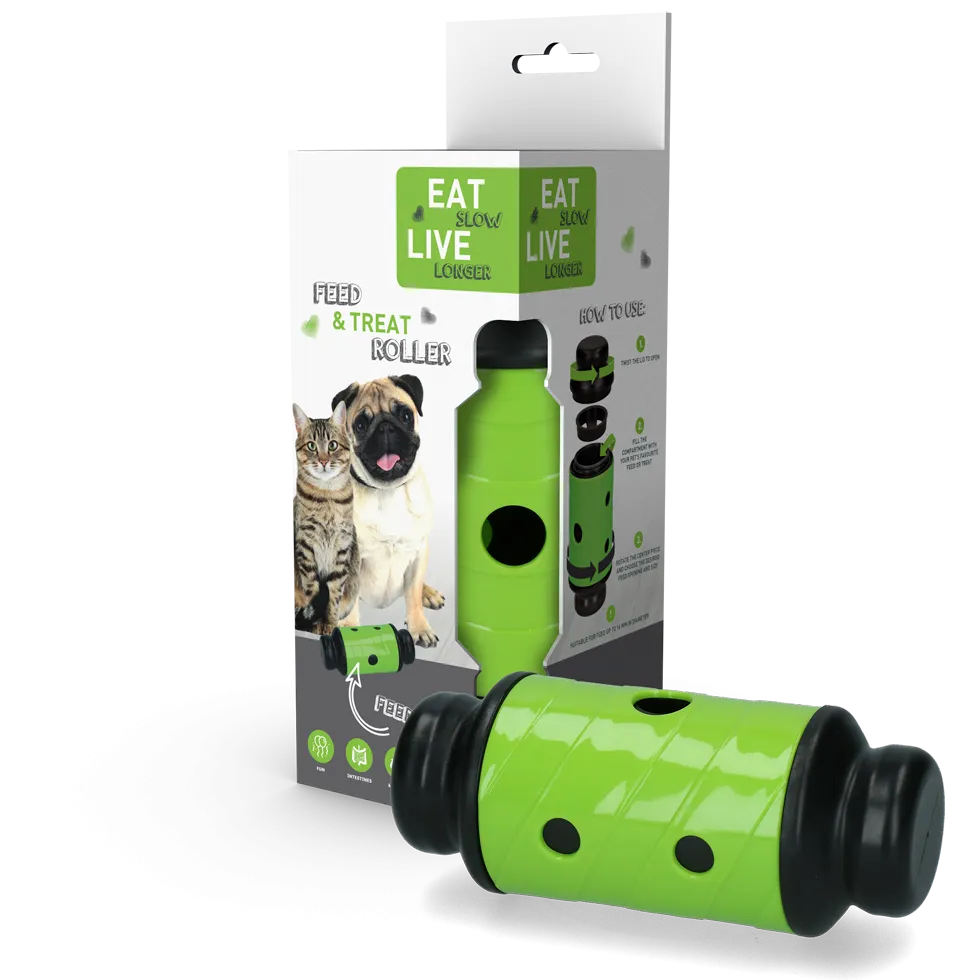 Eat Slow Live Longer Feed & Treat Roller Grün S